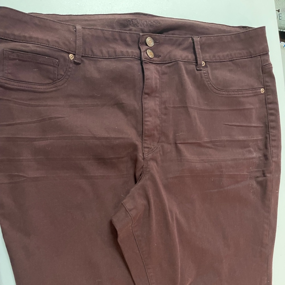 Maurices plum color jeggings size 24w